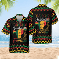 African American Hawaiian Shirt  Tribal Pattern Black Life Aloha Shirt Juneteenth Gift