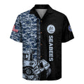 Seabees Hawaiian Shirt, 250th Anniversary USA Military Aloha Shirt