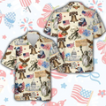 250 Years Freedom America Hawaiian Shirt, Patriotic USA 4th of July ButtonUp, Independence Day Aloha Shirt