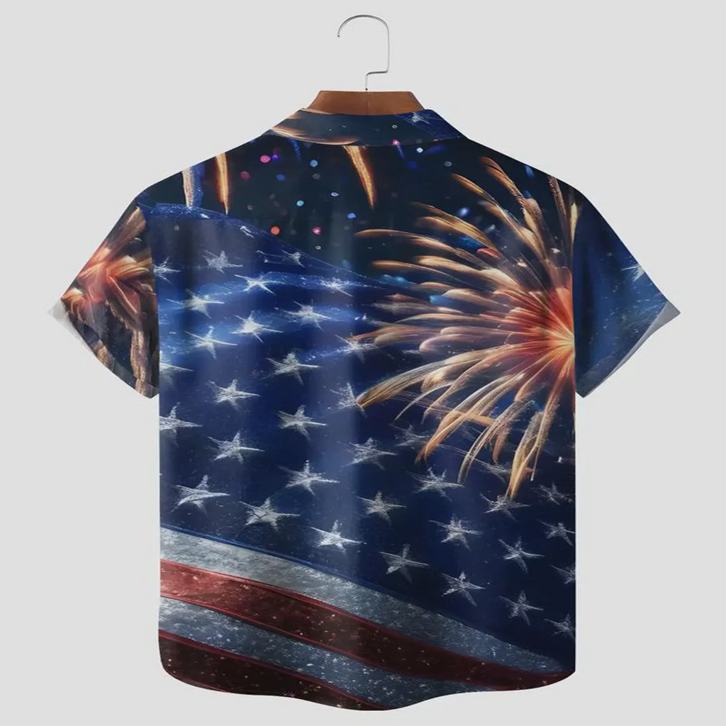 USA 250th Anniversary Bigfoot Shirt – American Flag 4th of July Aloha Shirt