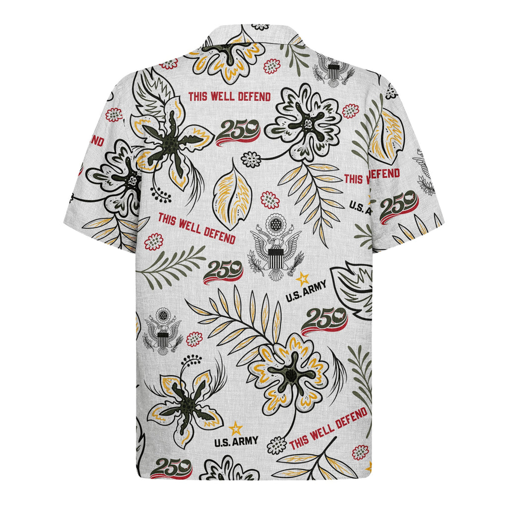 US Army 250th Anniversary Shirt, America 1776–2026 Patriotic Hawaiian Shirt