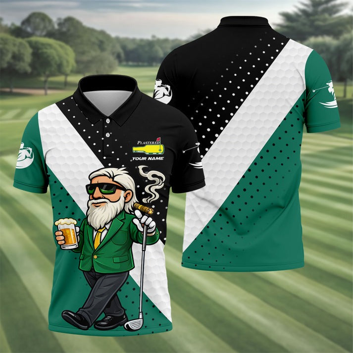 Golf Tournament Funny Polo Shirt for Men, Beer Golfer Shirt, Funny Golf Gift for Dad, Mens Golf Polo
