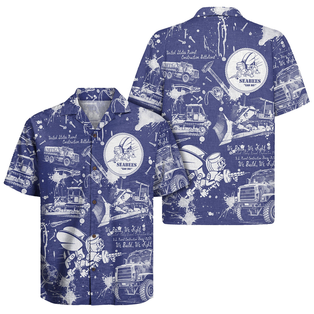 Seabees Hawaiian Shirt, 250th Anniversary United States