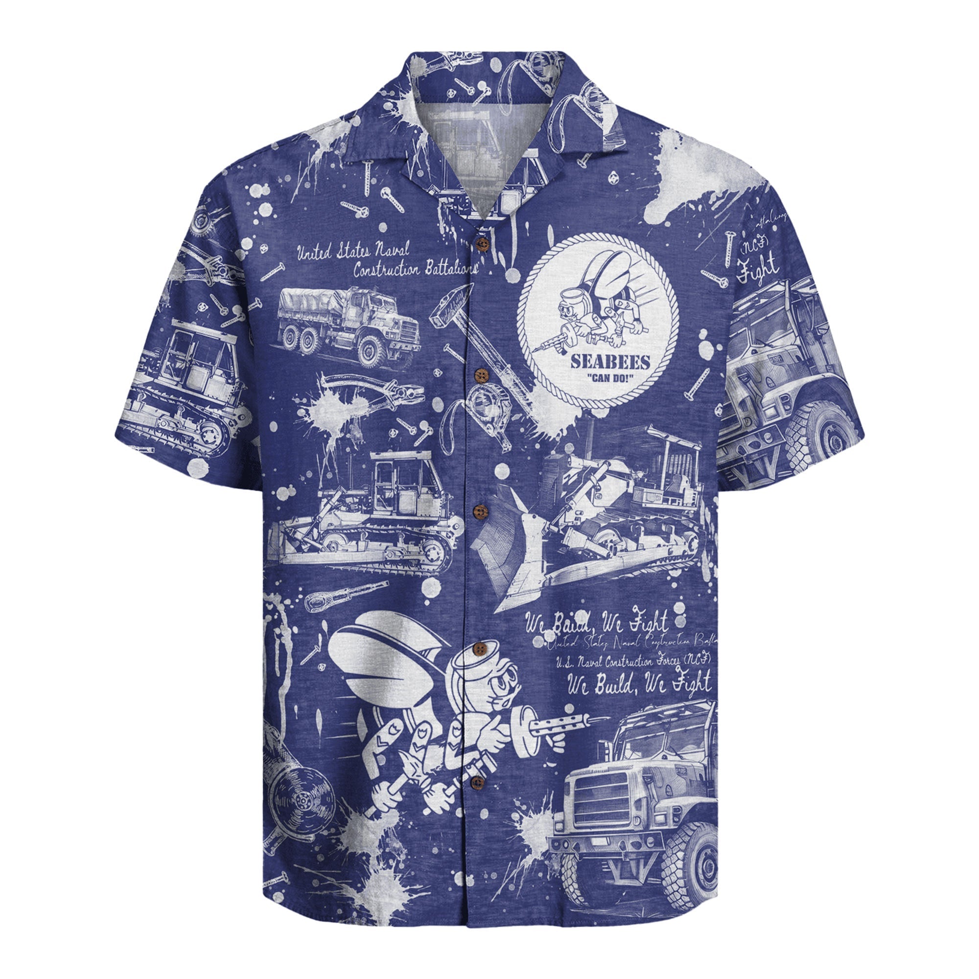 Seabees Hawaiian Shirt, 250th Anniversary United States