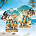 Colorful Parrot Party Hawaiian Shirt  Tropical Aloha Button Down Summer Beach Party Outfit That Gets Compliments